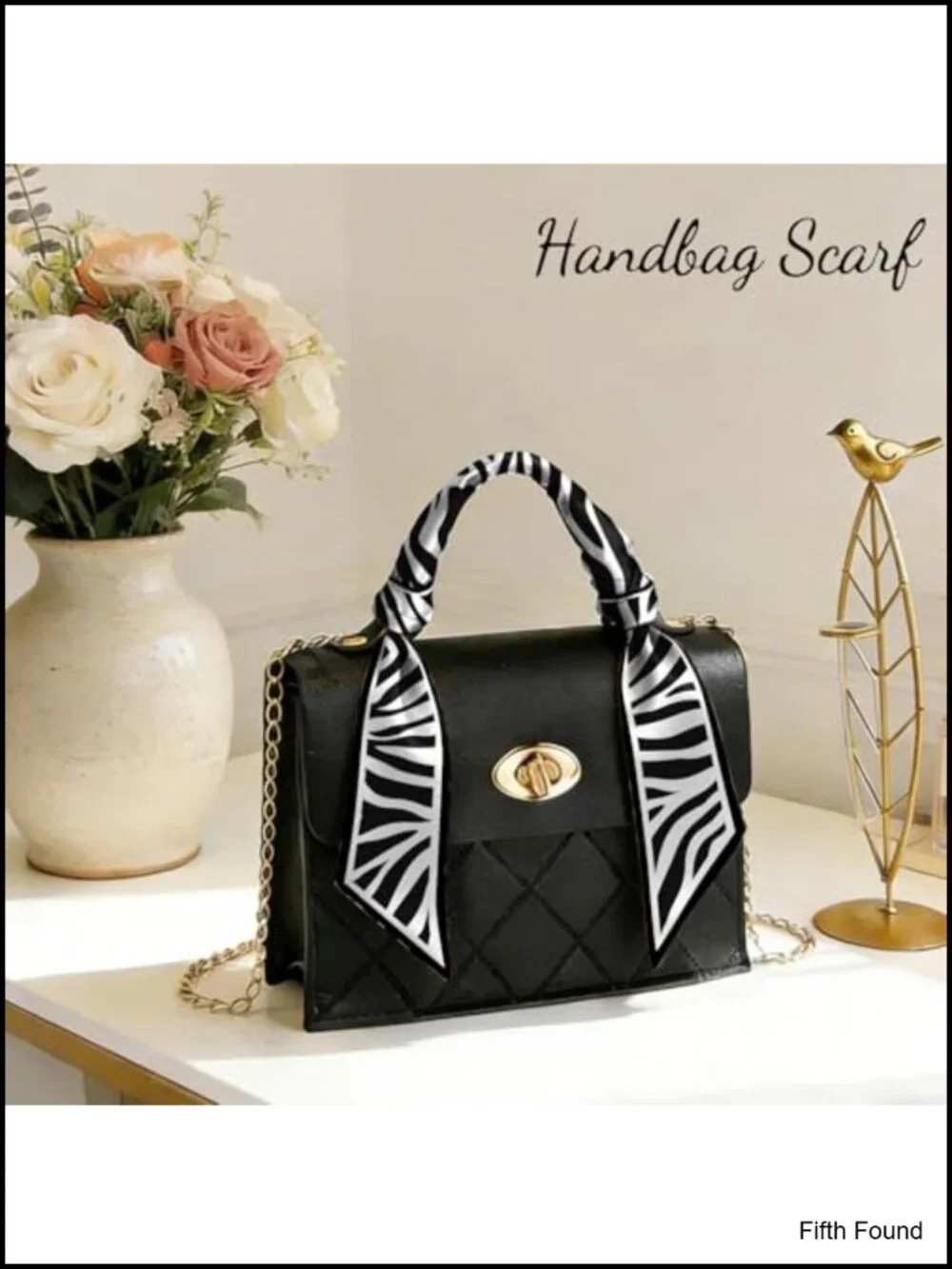 Satin Silk Feeling Long Scarf for Hair Neck Handbag Decoration Women Girls